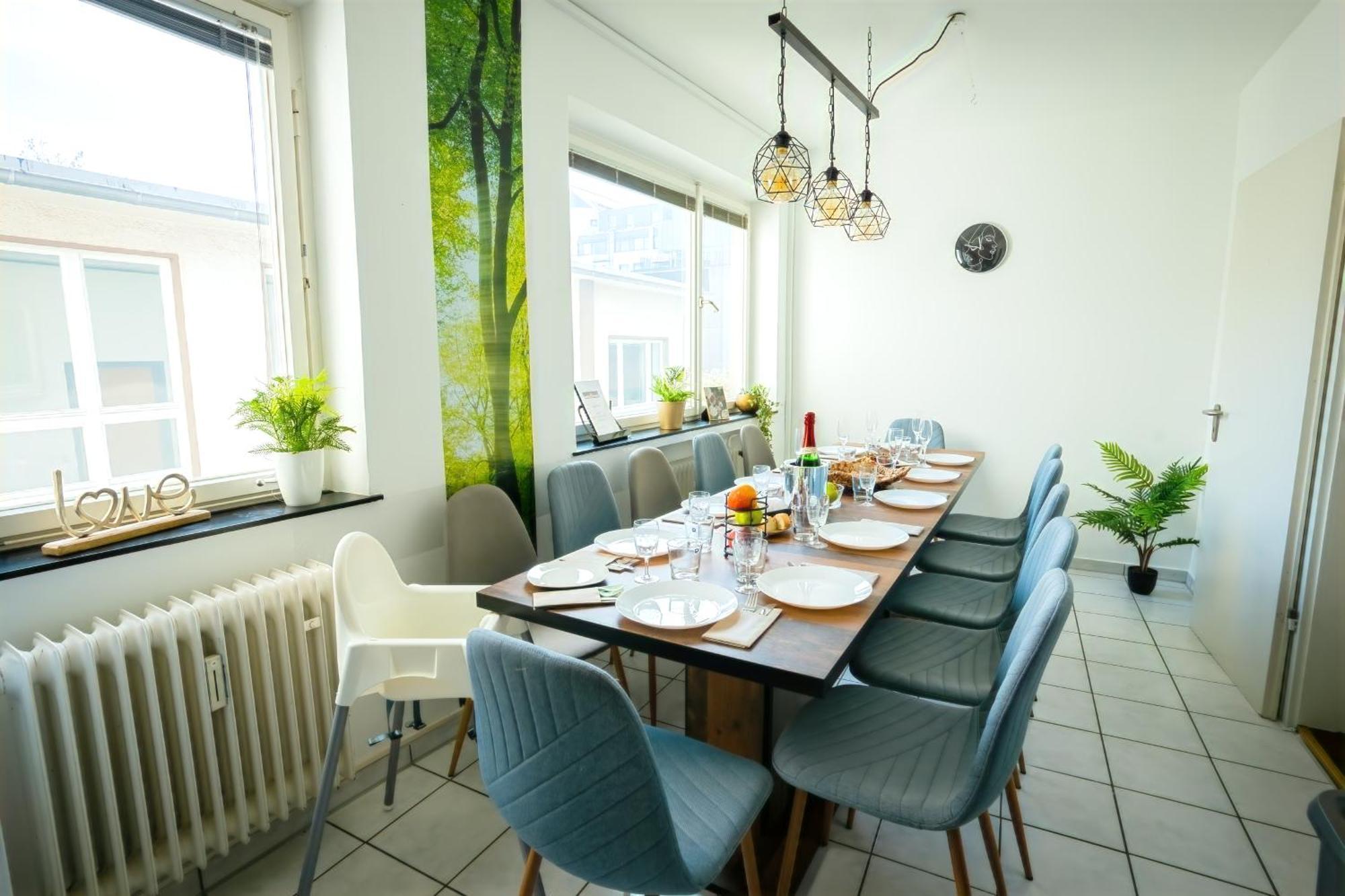 The Big Muenster Fuer Bis Zu 12, Whirlpool, Sauna, Zentral, Tischfussball, Balkon, Gasgrill ウルム エクステリア 写真